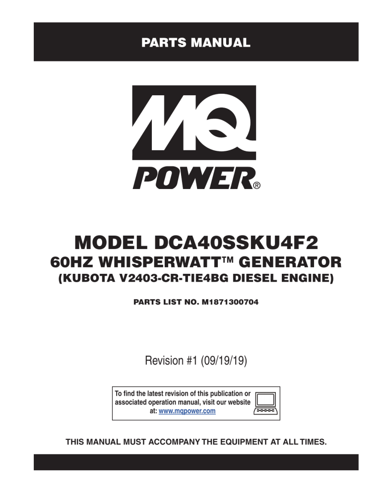MQ Power DCA40SSKU4F2 User manual | Manualzz