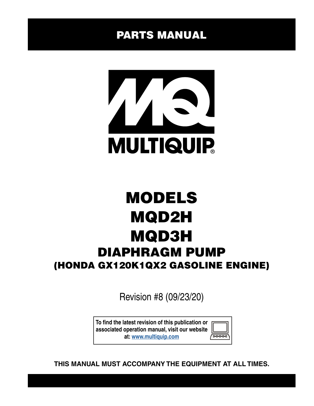 MQ Multiquip MQD2H3H Diaphragm Pump Parts Manual Manualzz