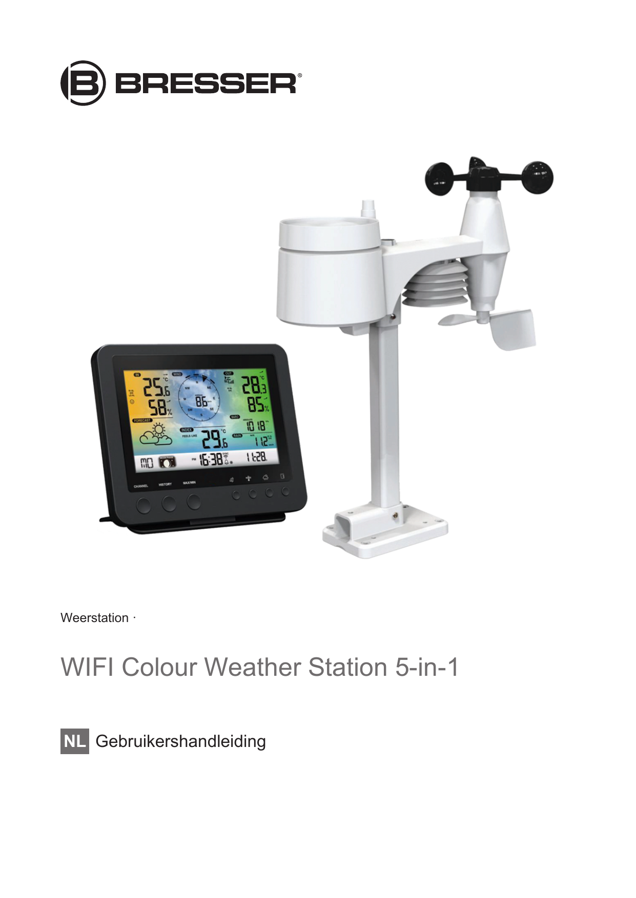 Bresser Weather Center 5-en-1 Mode D'emploi Français