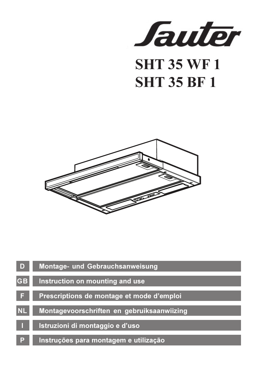 Filtre charbon actif hotte SAUTER SHT35WF1