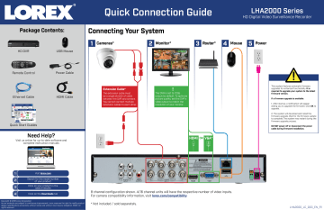 Lorex Camera Setup Instructions