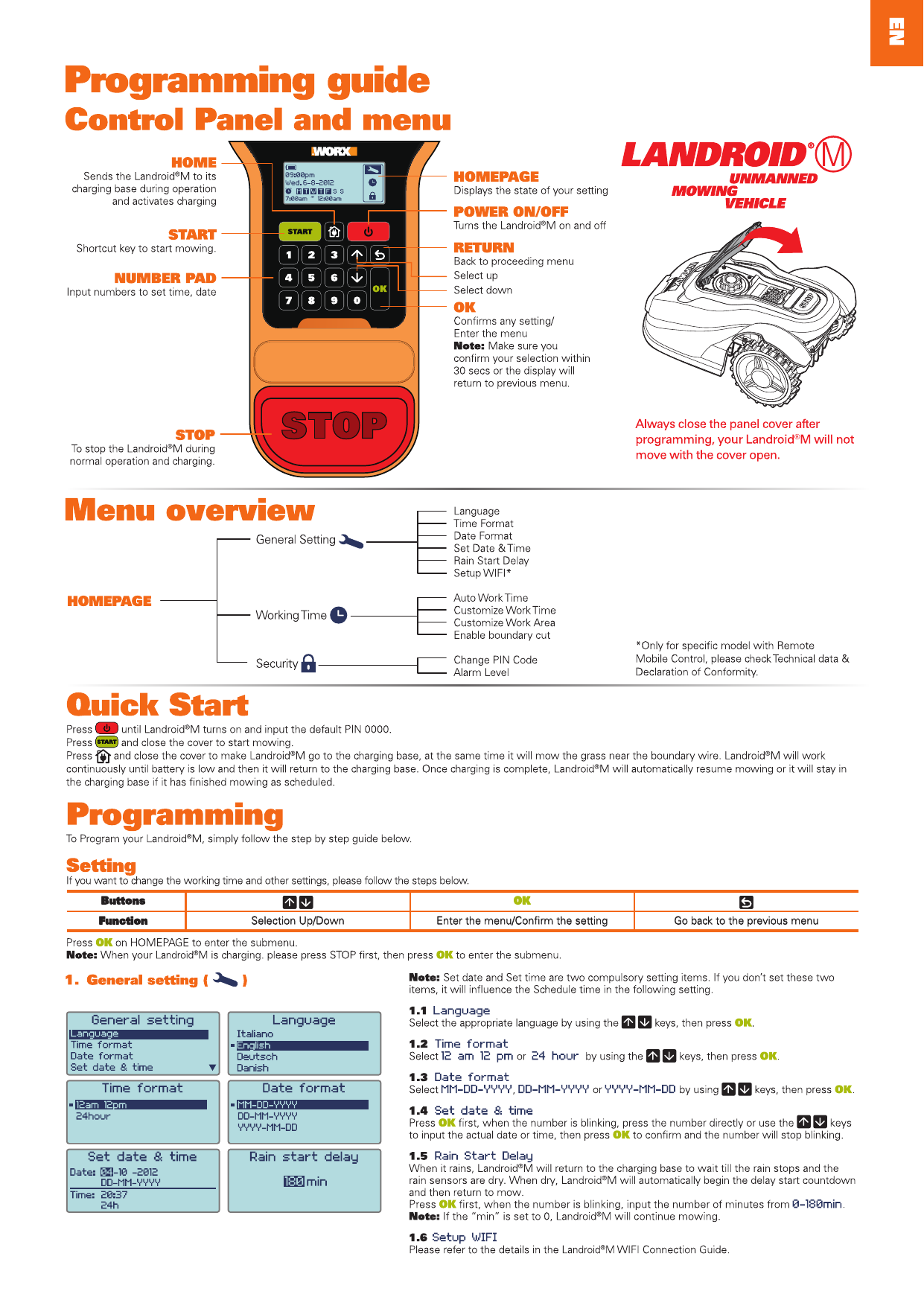 Worx Landroid M WG754 Owner Manual Manualzz