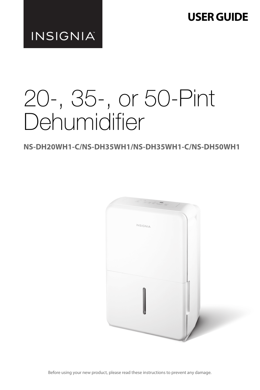 Insignia 35pint Dehumidifier Manual informacionpublica.svet.gob.gt