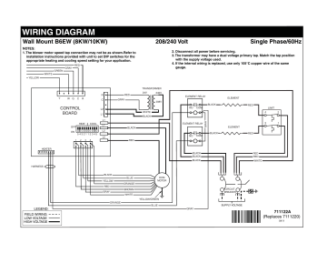 Westinghouse B6EW Wiring Diagram | Manualzz