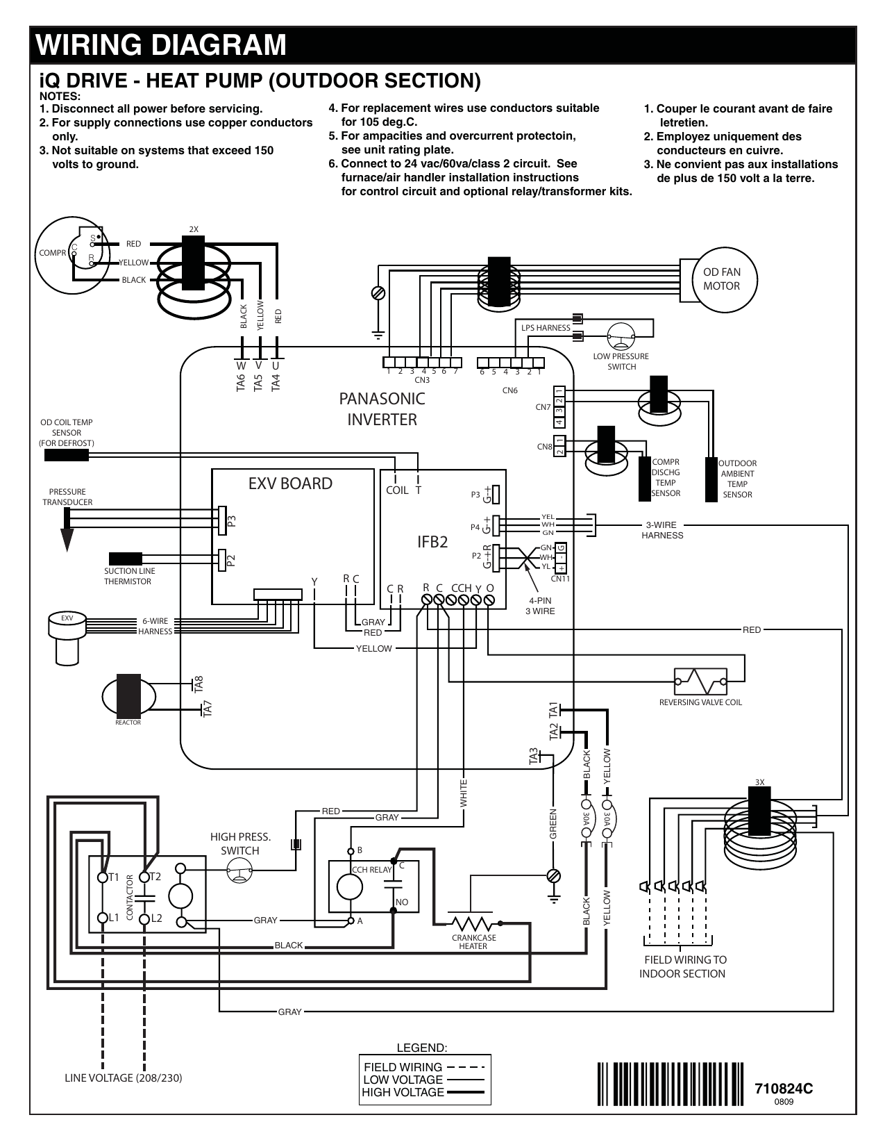 Westinghouse FT4BI Wiring Diagram | Manualzz Heat Pump Wiring Harness Diagram Manualzz