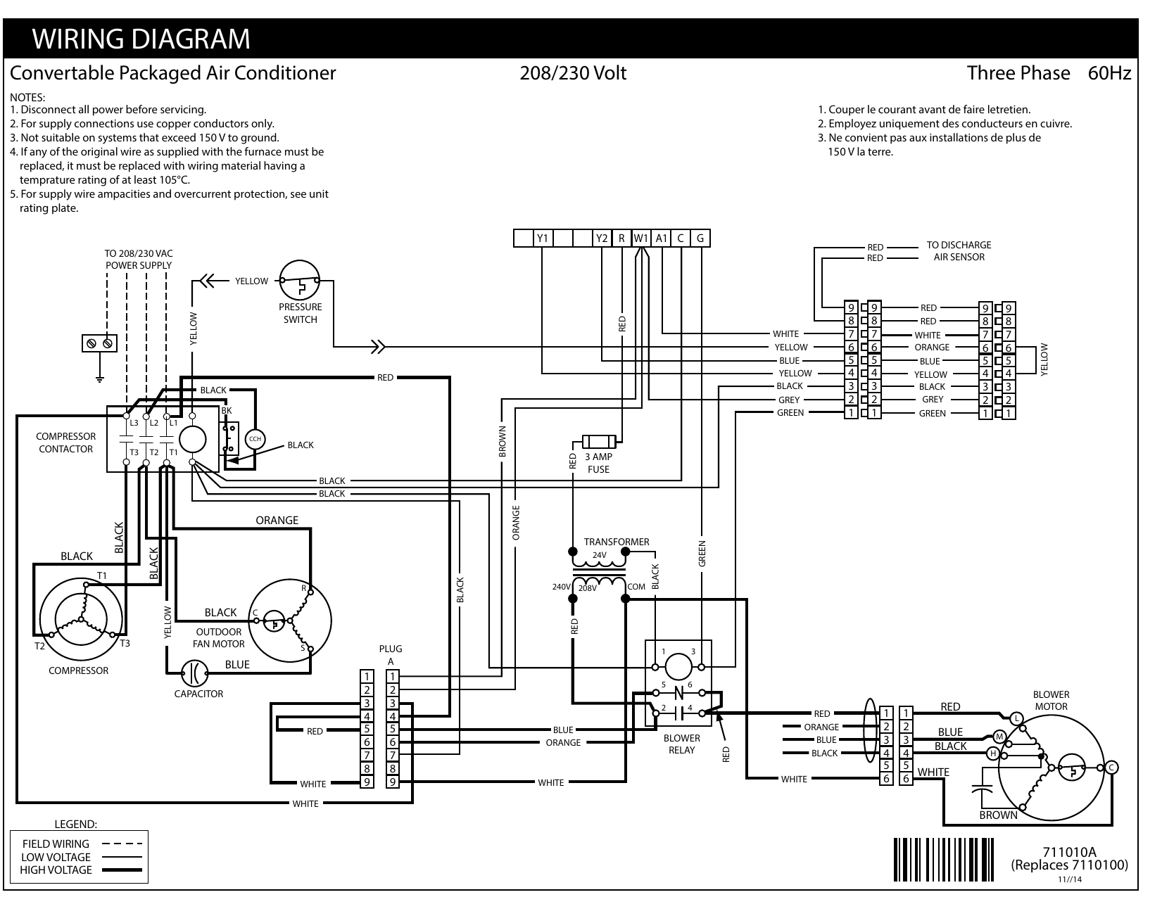5 Ton 3 Phase Wiring Diagram Manualzz