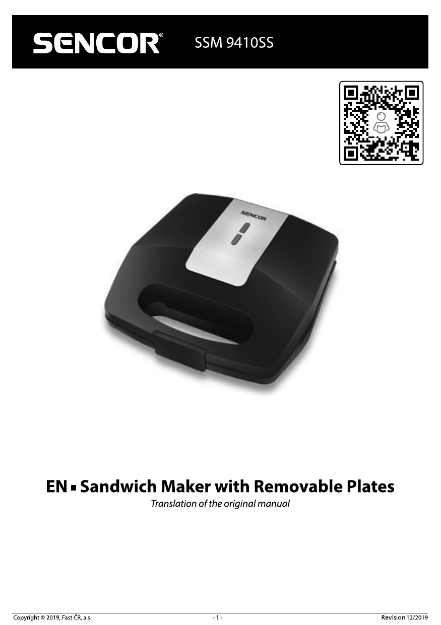 Sandwich Maker (3in1), SSM 9310WH