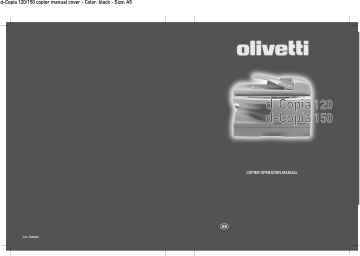 OPERATION PANEL. Olivetti D-COPIA 150, d-Copia 120/150 | Manualzz