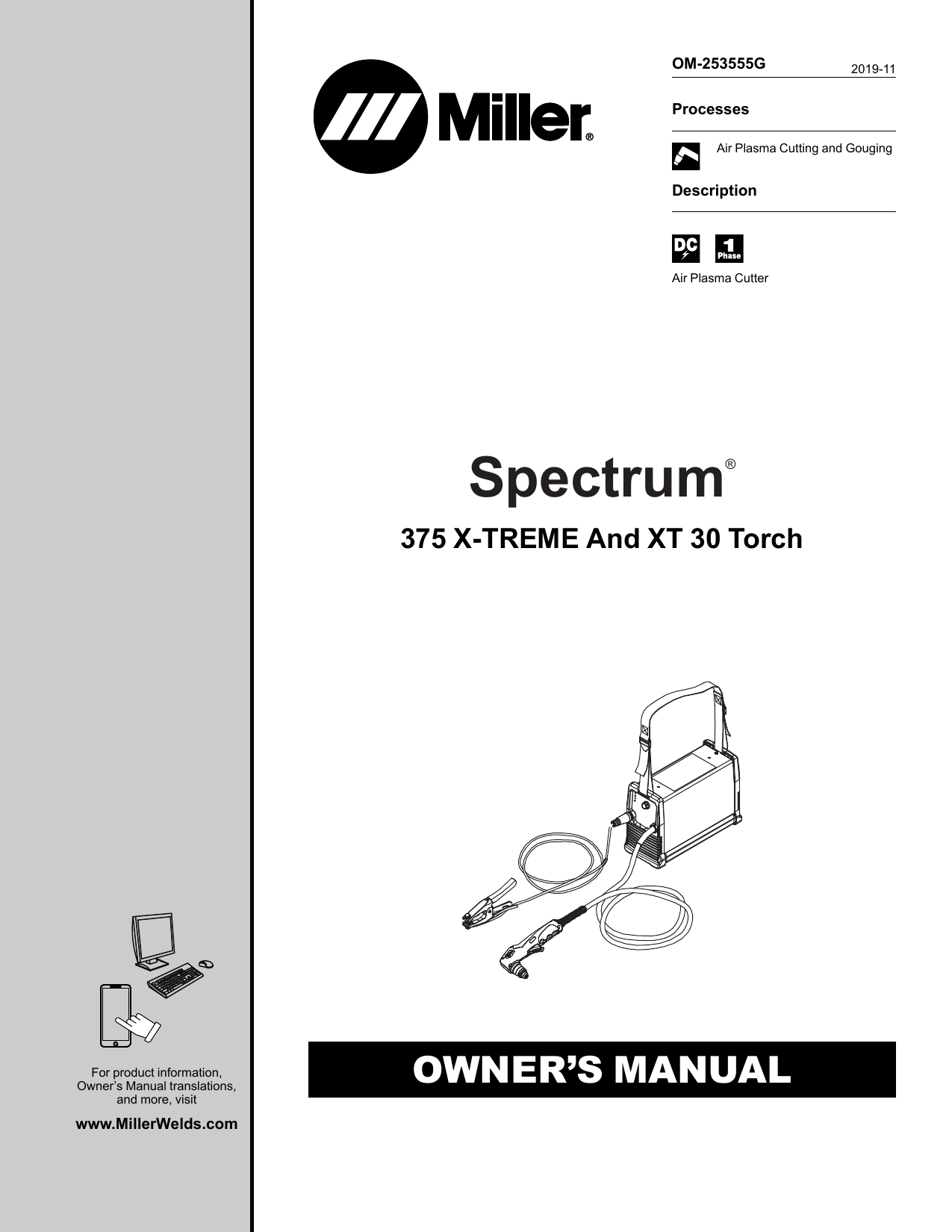 Miller NA323000P Owner's manual | Manualzz