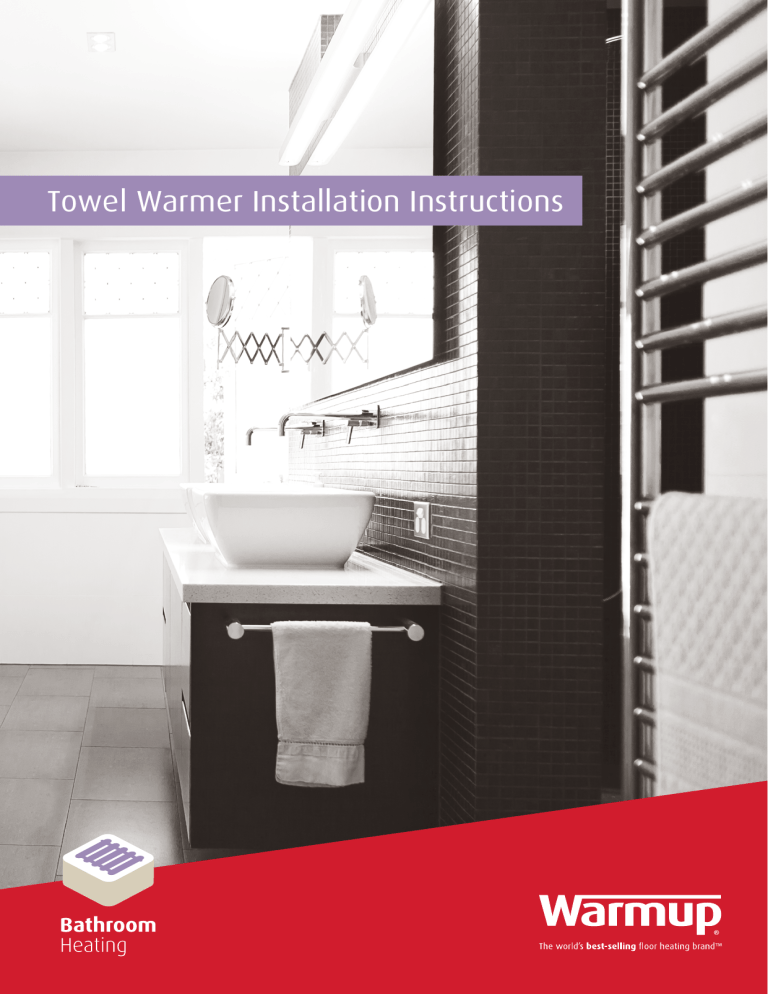 Warmup Towel Warmers Installation guide Manualzz