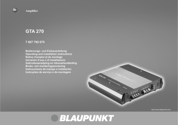 Blaupunkt gta 270 схема