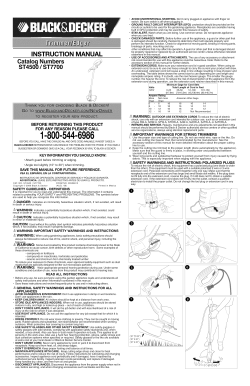 Black Decker ST7700 El manual del propietario Manual de