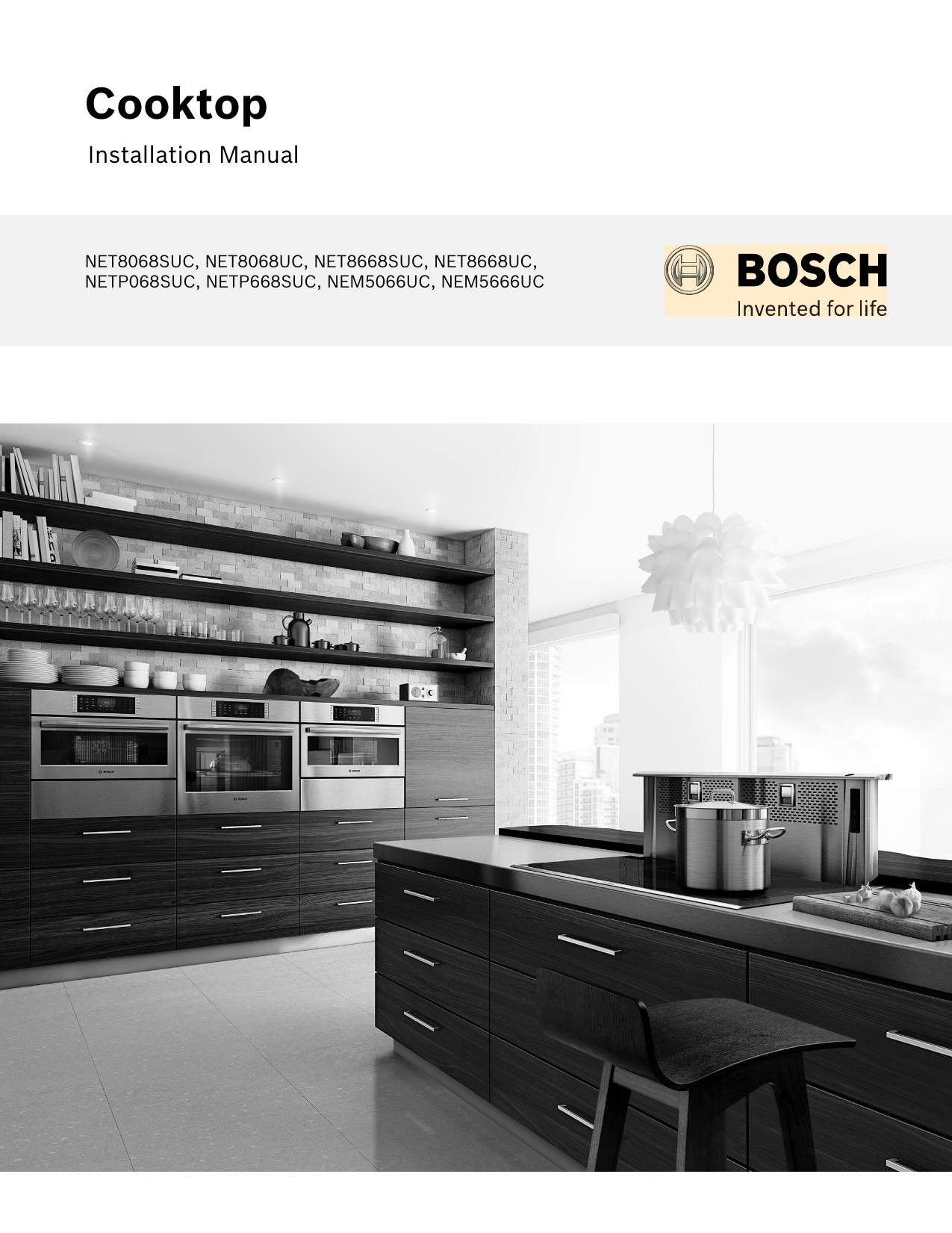 Bosch NET8068SUC/01 Electric Cooktop installation Guide Manualzz