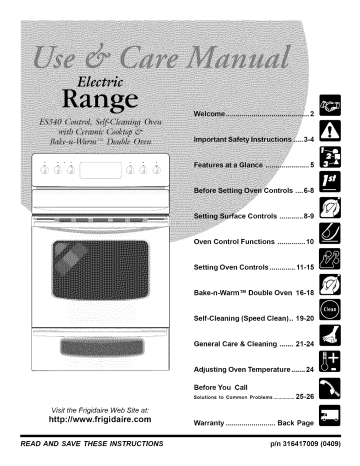 frigidaire manualzz