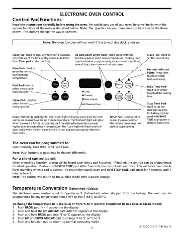 Frigidaire FES355ABC Electric Range Owner's Manual | Manualzz