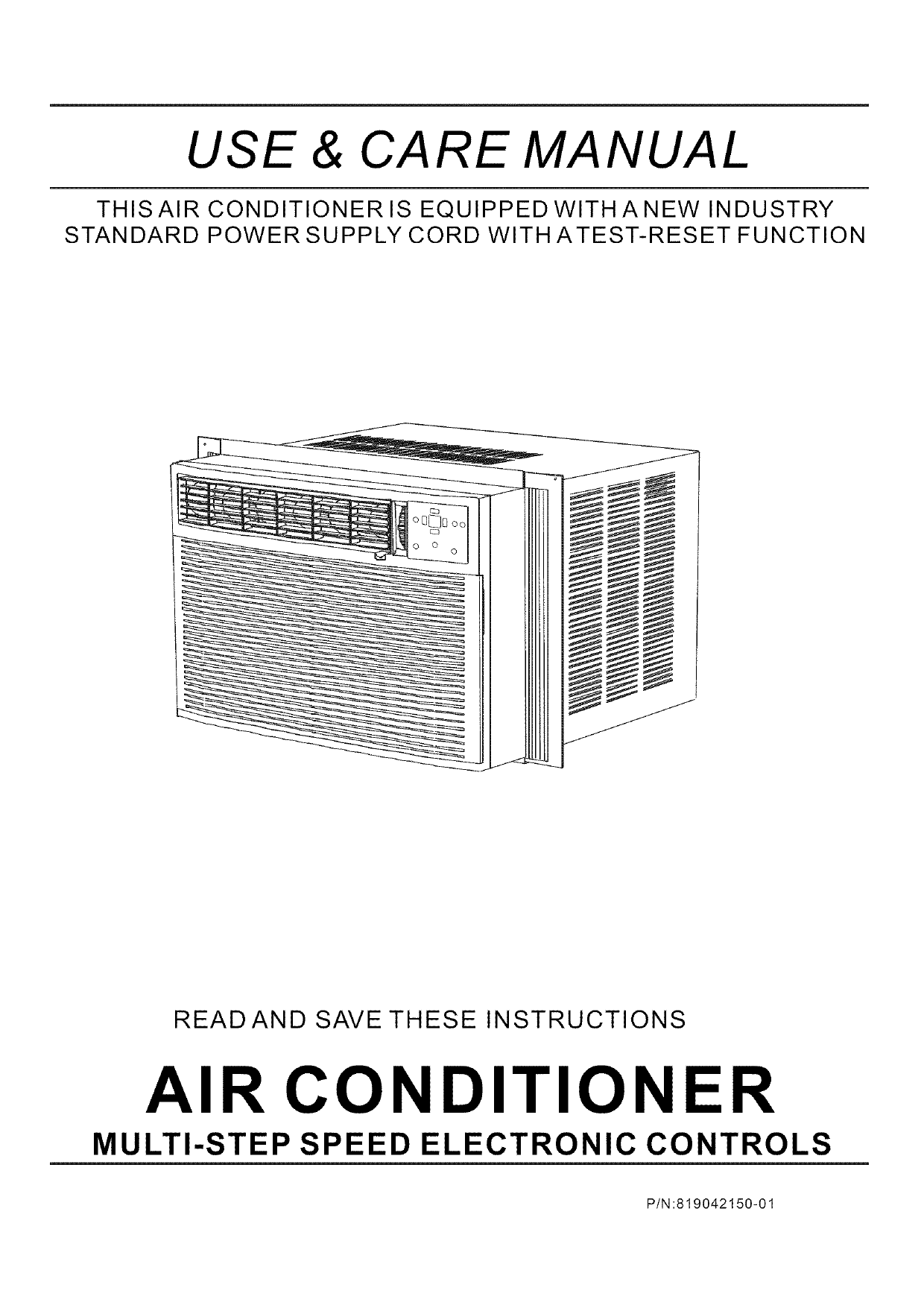 Frigidaire FAS157P1A2 Air Conditioner Owner's Manual | Manualzz