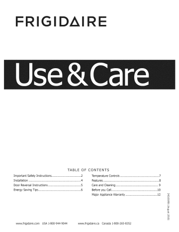 Frigidaire Ffwc38b2rs Ffwc4222qs1 Ffwc38b2rs1 Ffwc42l2qs Ffwc38c2qs1 Ffwc38c2qs Ffwc38c2qs0 Ffwc4222qs Ffwc3822qs1 Ffwc3822qs Owner S Manual Manualzz