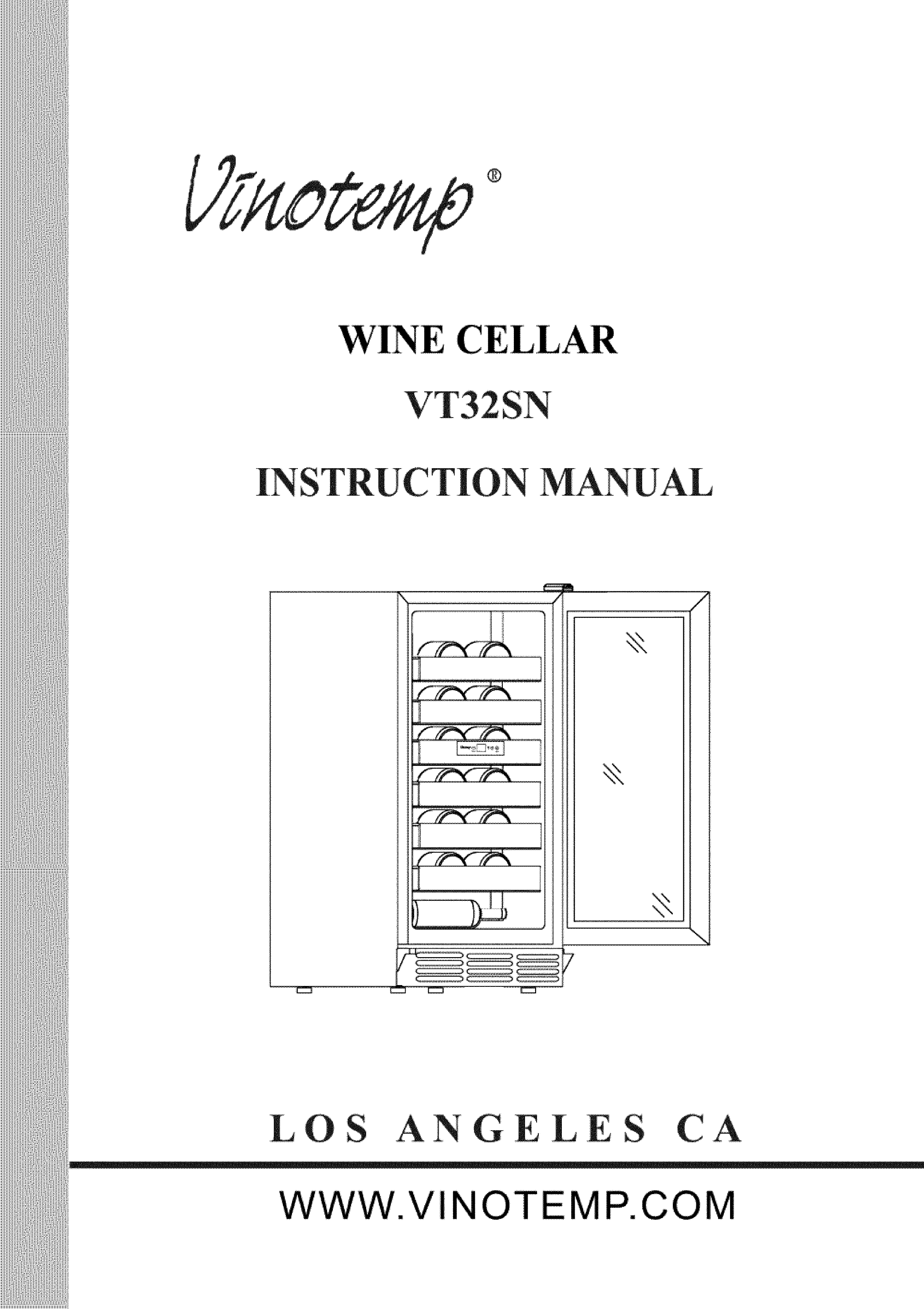 Vinotemp VT32SN Owner's manual Manualzz