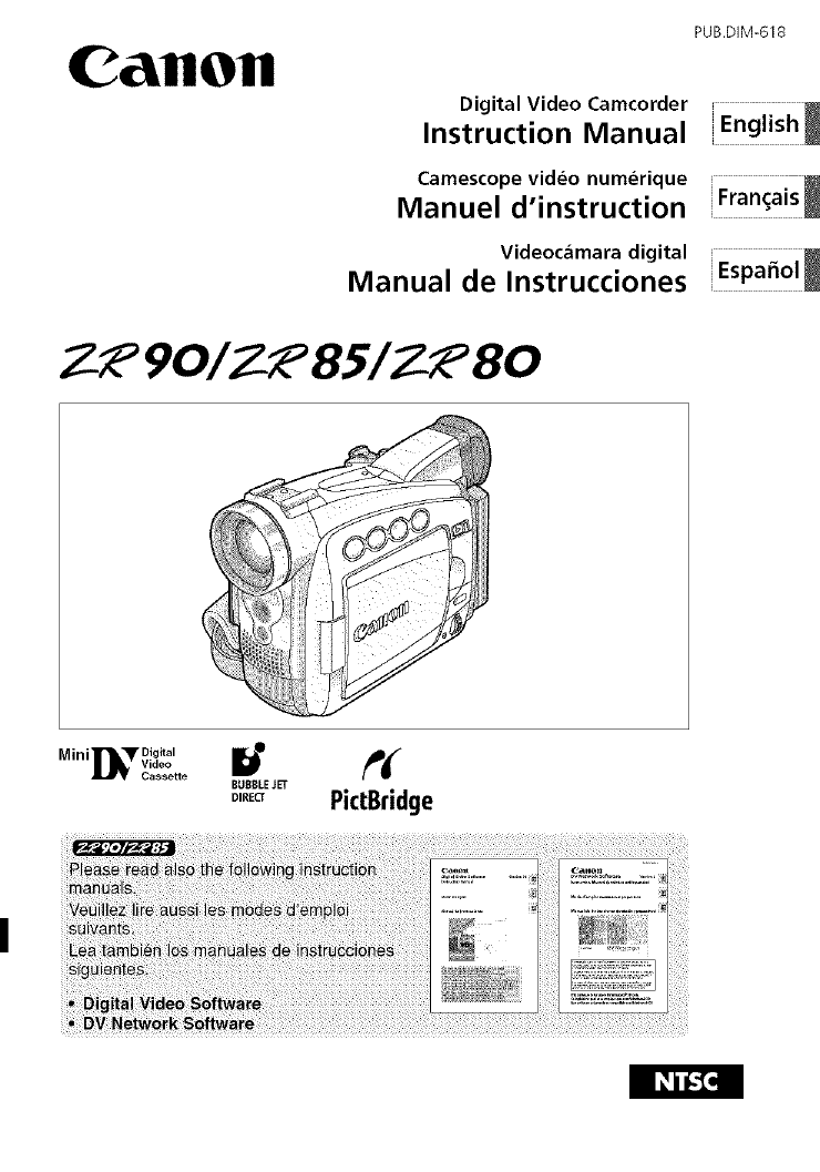 Canon Zr85 Digital Video Camcorder Owner S Manual Manualzz