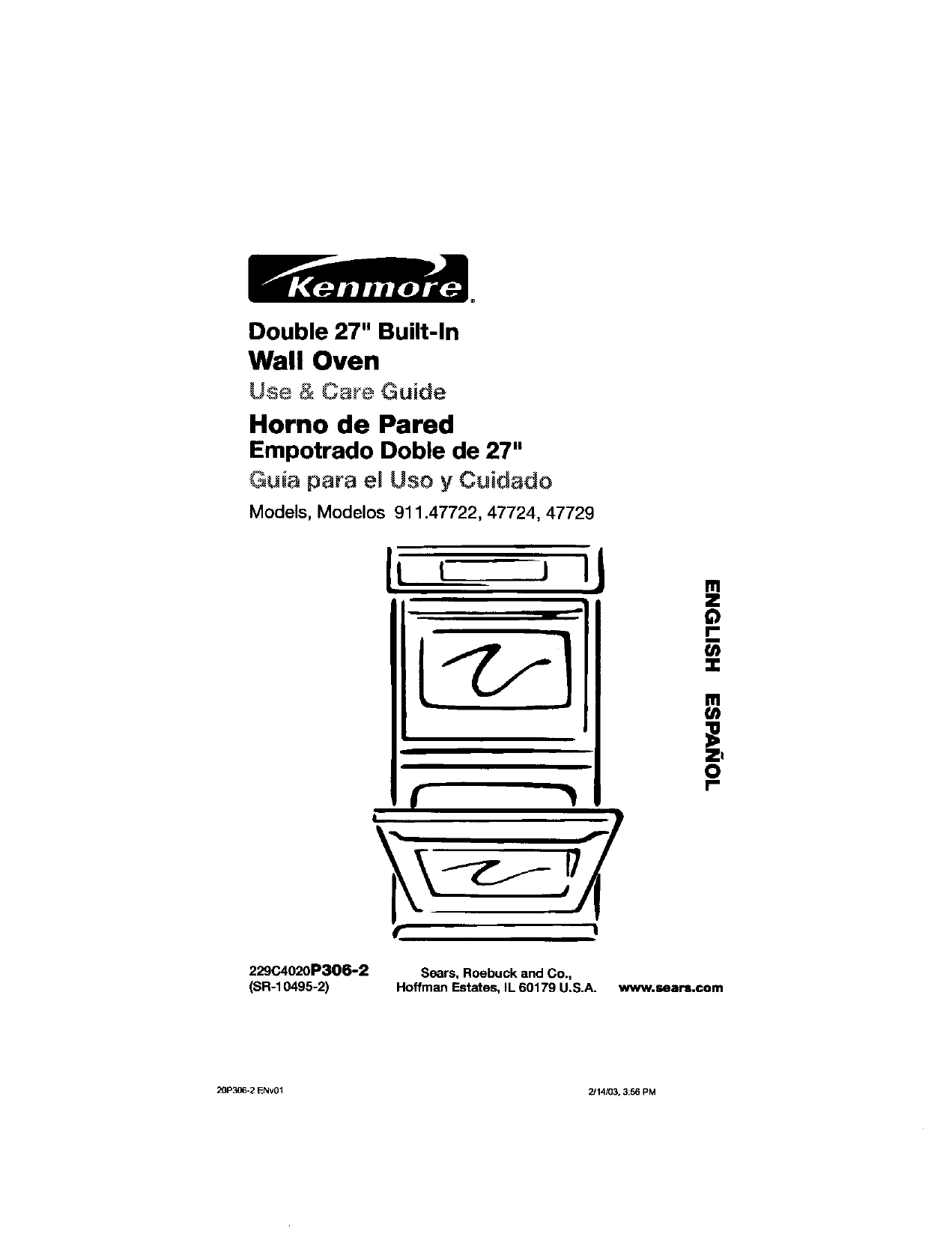 Kenmore 91147724200 Wall Oven Owner's Manual Manualzz