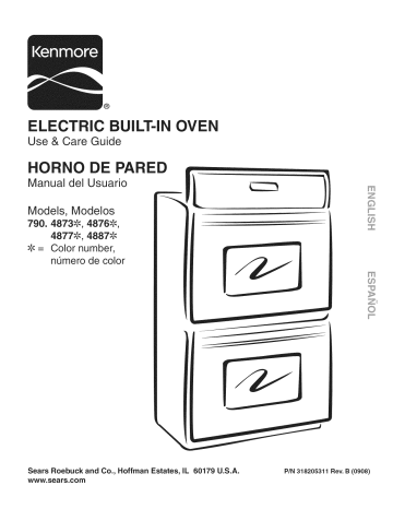 Kenmore 79048739900 Wall Oven Owner S Manual Manualzz - Kenmore Wall Gas Oven Model 790 Manual