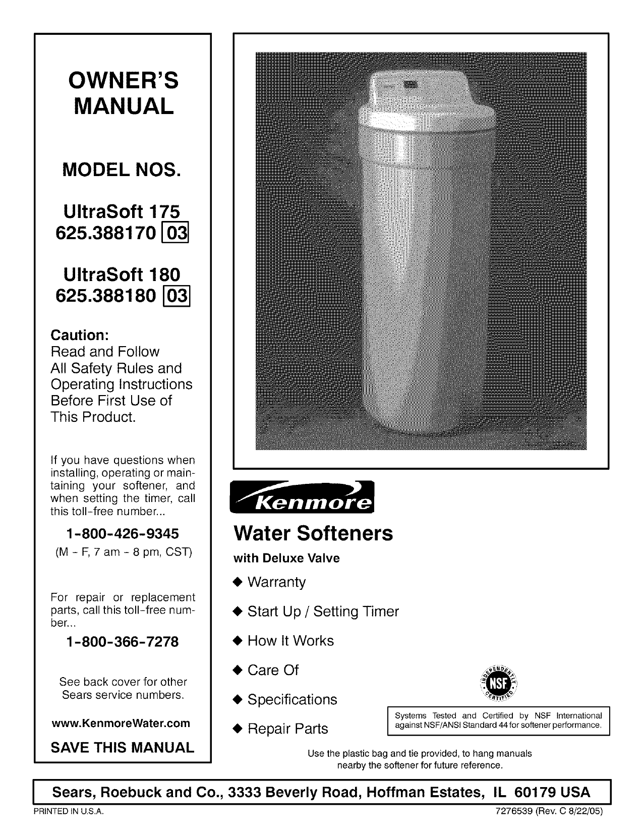 Kenmore Water Softener Manual