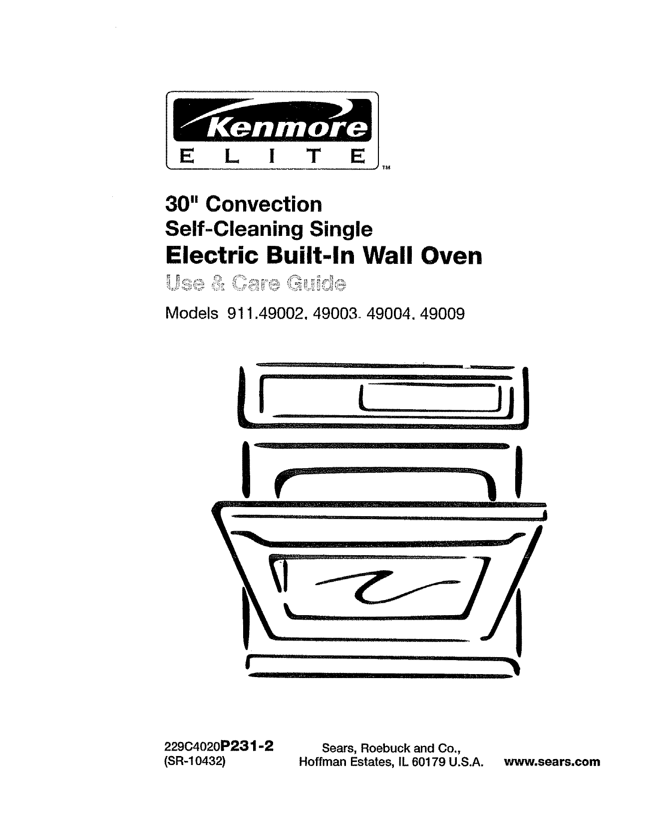 Kenmore Elite Self Cleaning Oven Manual