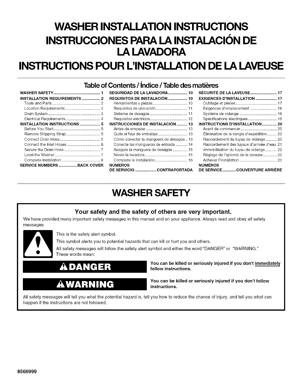 Kenmore Elite 11026924501 Washer installation Guide Manualzz