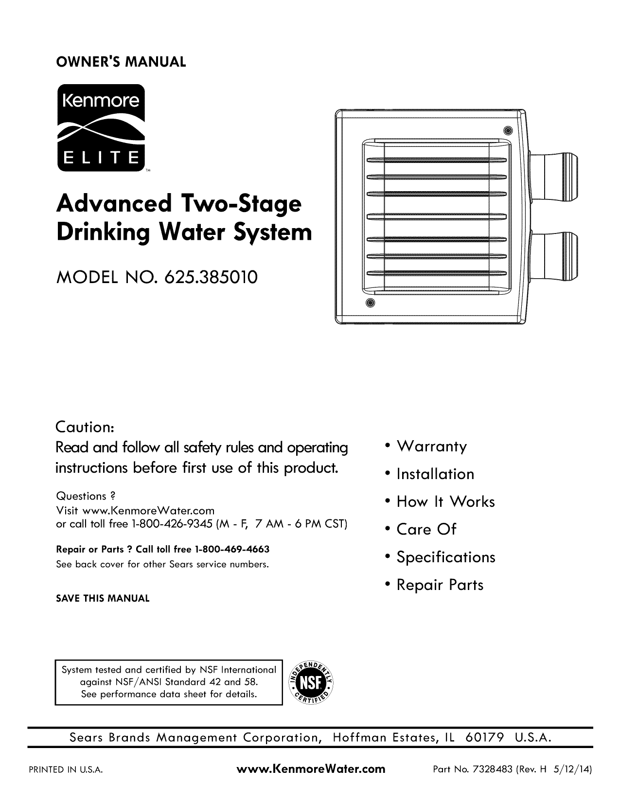 Kenmore Elite 625385010 Owner's manual | Manualzz