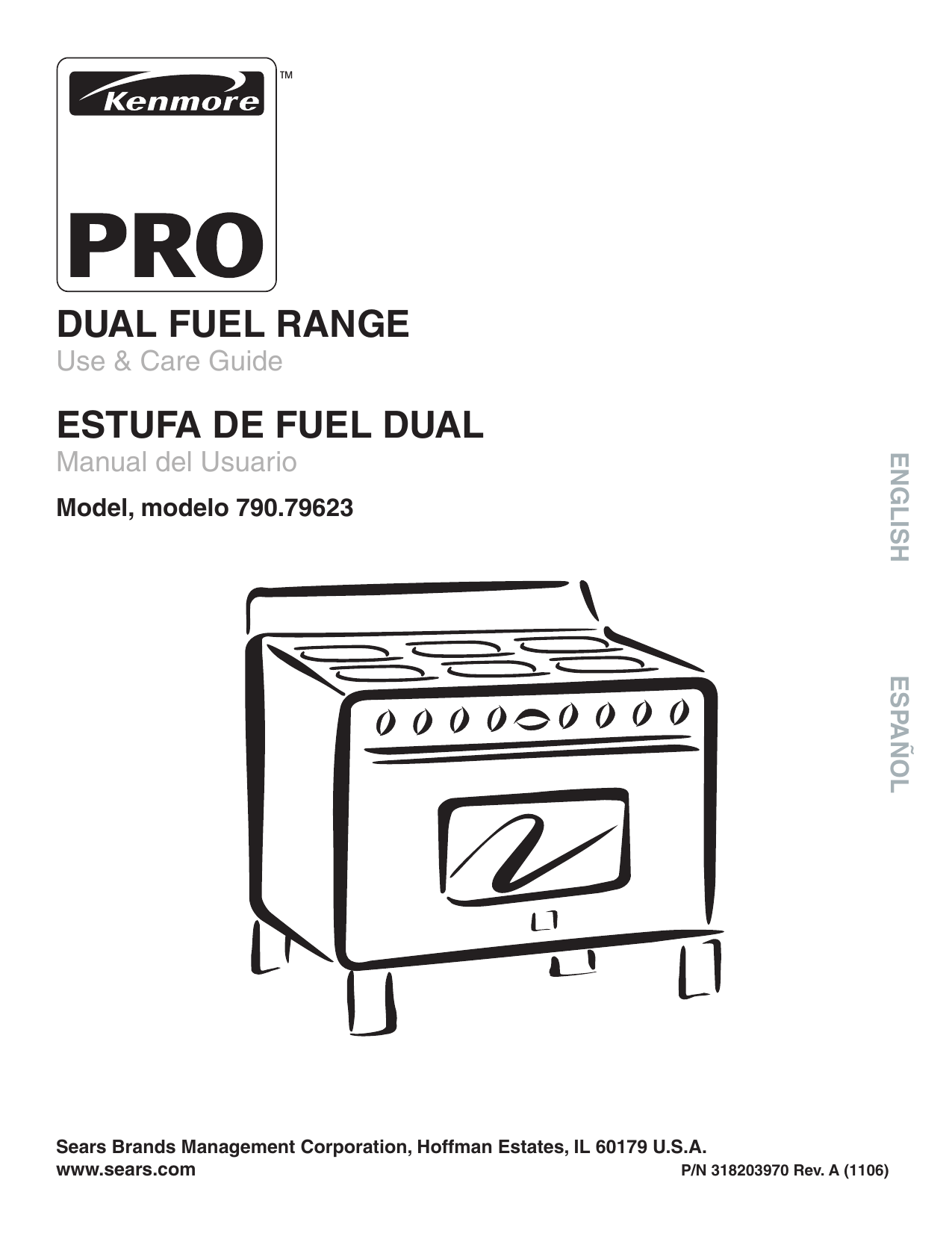 Kenmore Pro 79079623701 Range Owner's Manual Manualzz