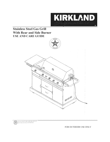 Kirkland 720-0011 Gas Grill Use and care guide | Manualzz