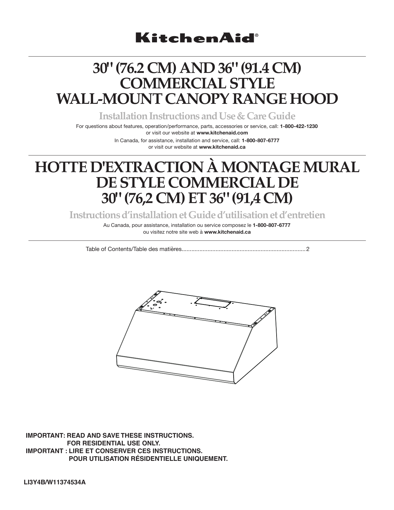 KitchenAid KVUC606JSS0 Range Hood Owner's Manual Manualzz