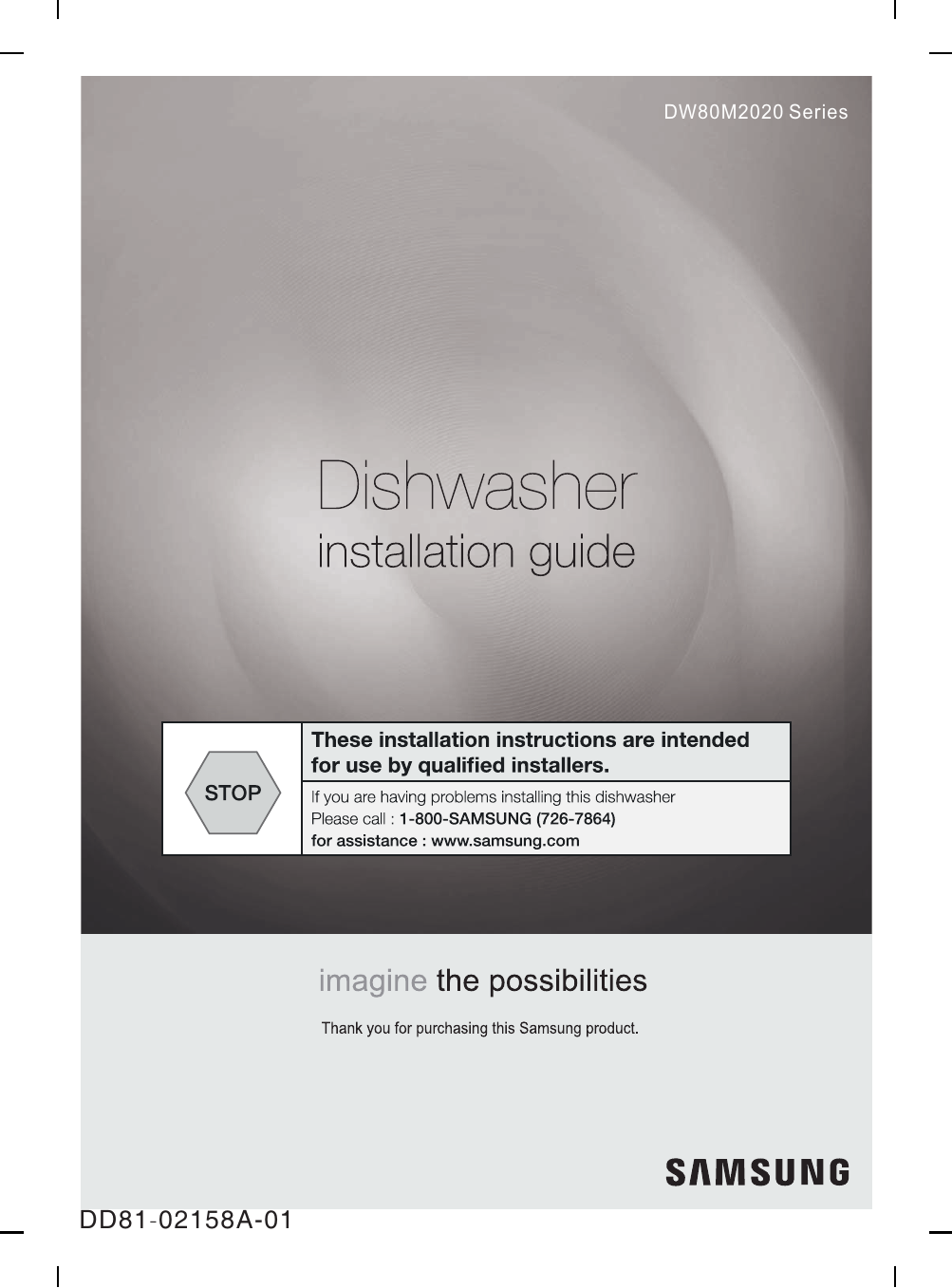 Samsung DW80M2020US/AA00 Installation guide Manualzz