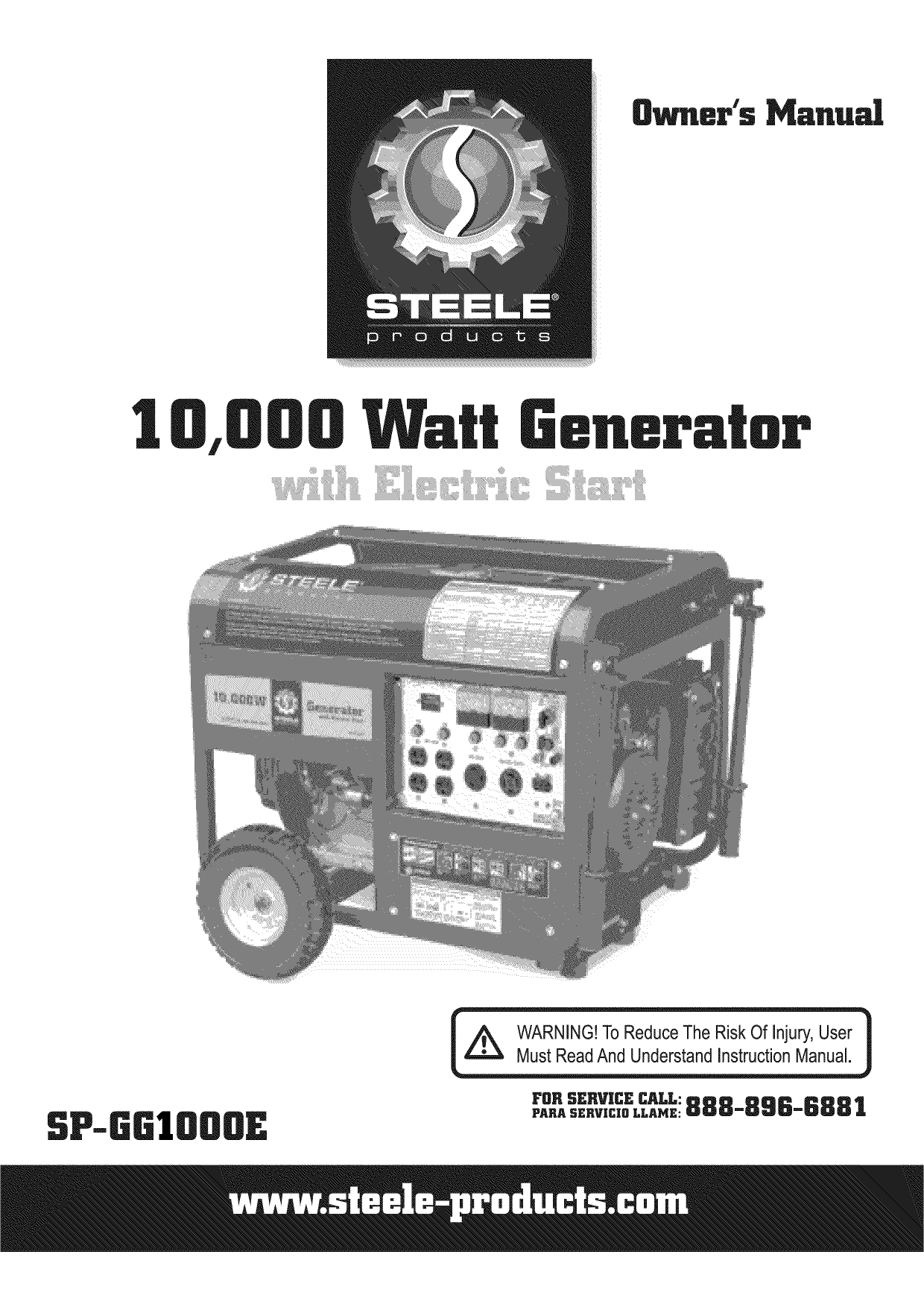 Steele SPGG1000E Generator Owner's Manual Manualzz