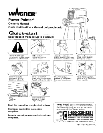 Wagner 165155282 Power Paint Owner's Manual | Manualzz