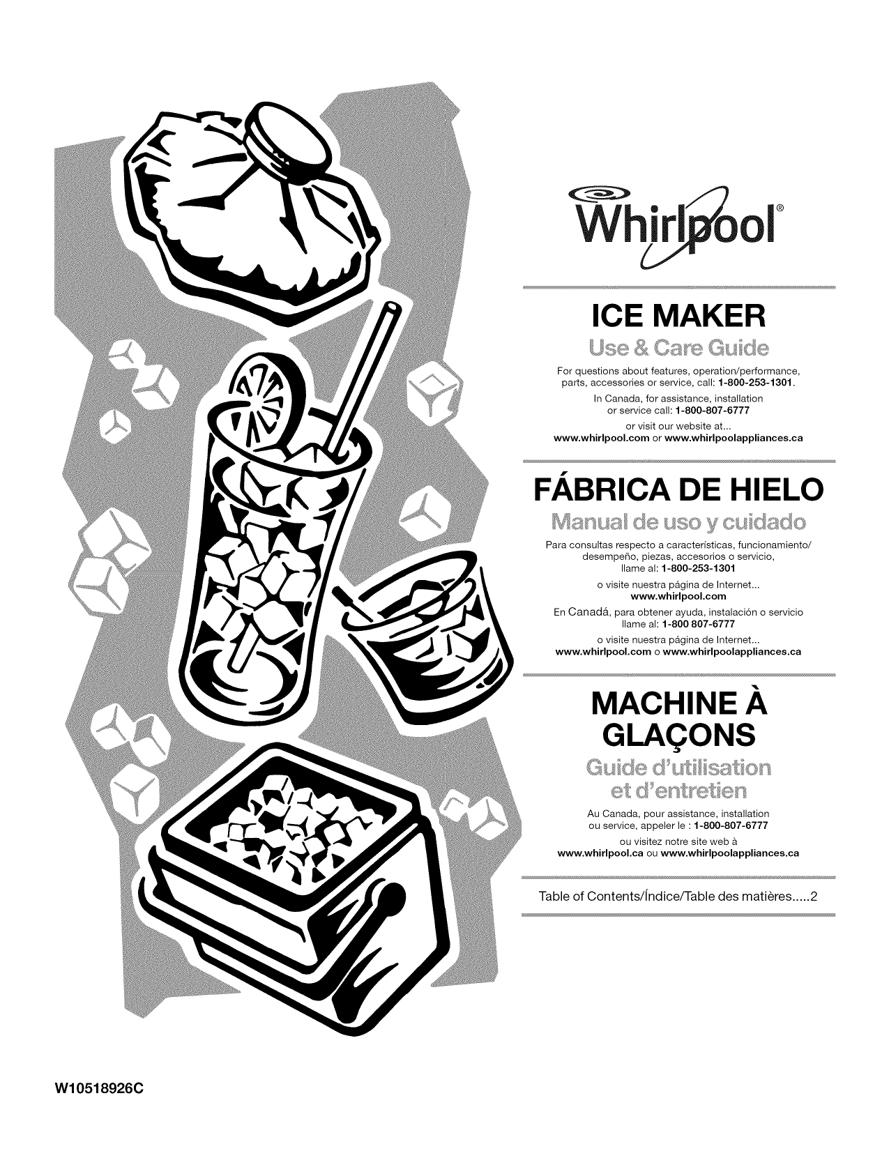 whirlpool-gi15pdxzs0-ice-maker-owner-s-manual-manualzz