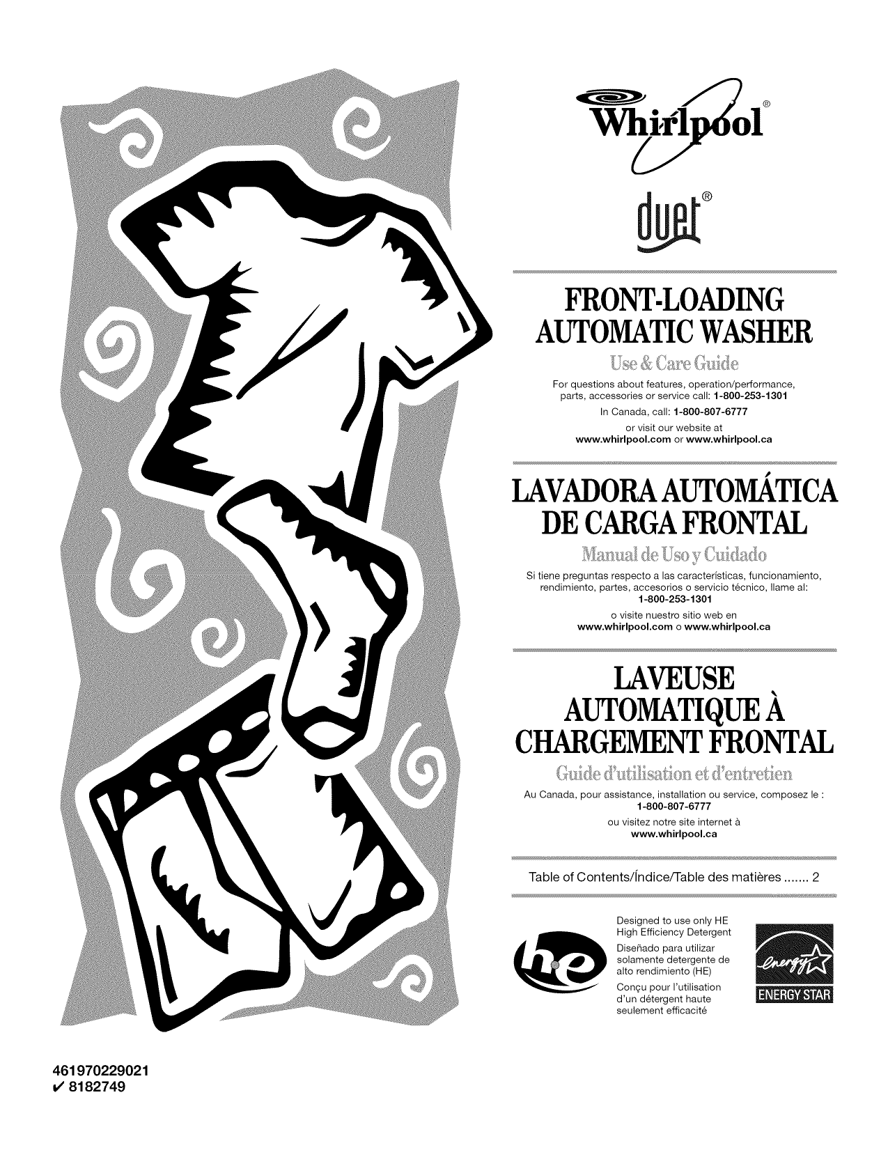 Whirlpool GHW9300PW4 Washer Owner's Manual Manualzz