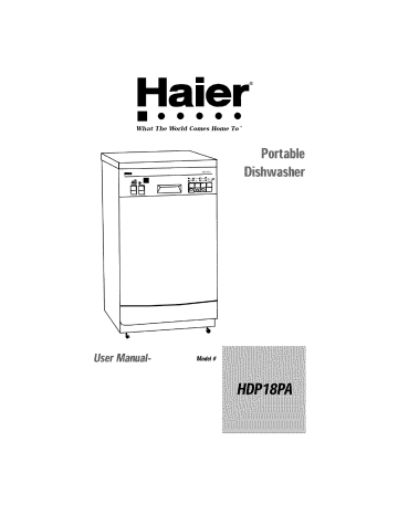 Haier portable hot sale dishwasher hdp18pa