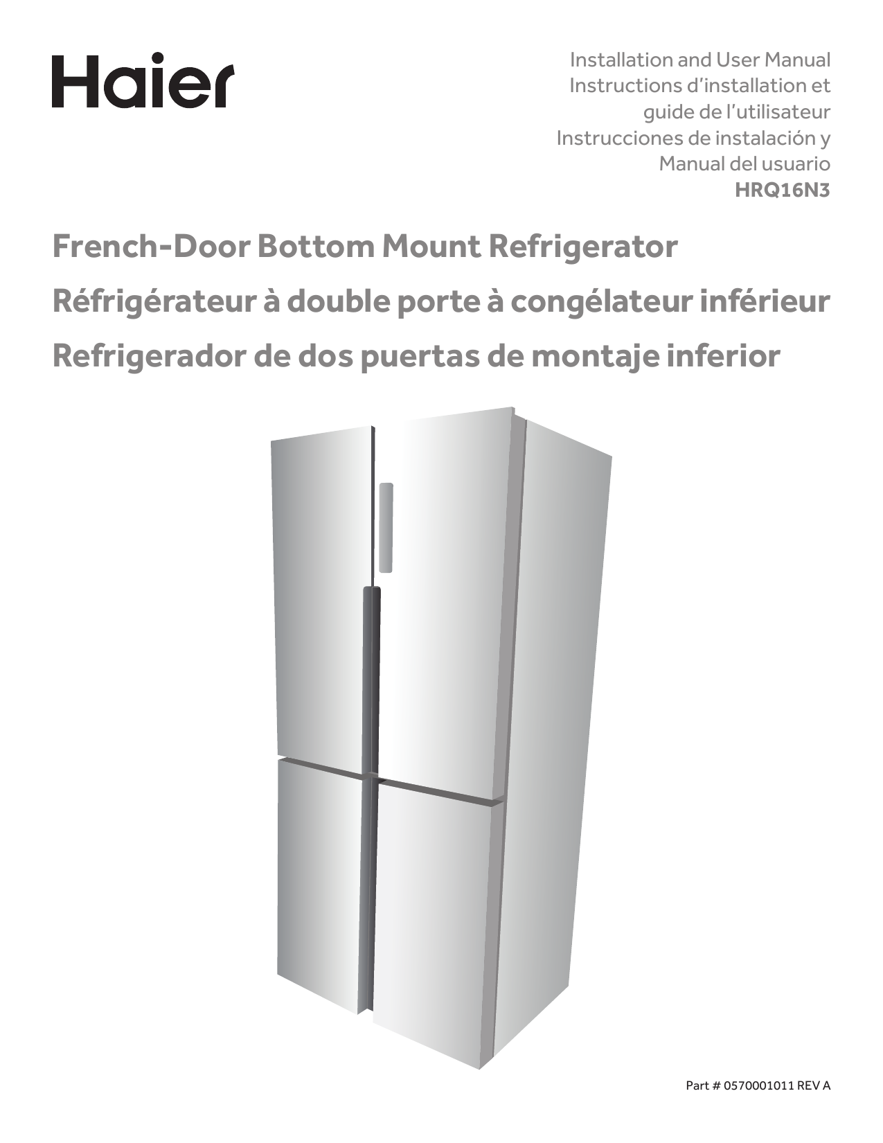 Haier HRQ16N3BGS Refrigerator Owner's Manual Manualzz