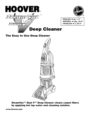 Hoover F7227-900 Steam Vacuum Owner's Manual | Manualzz