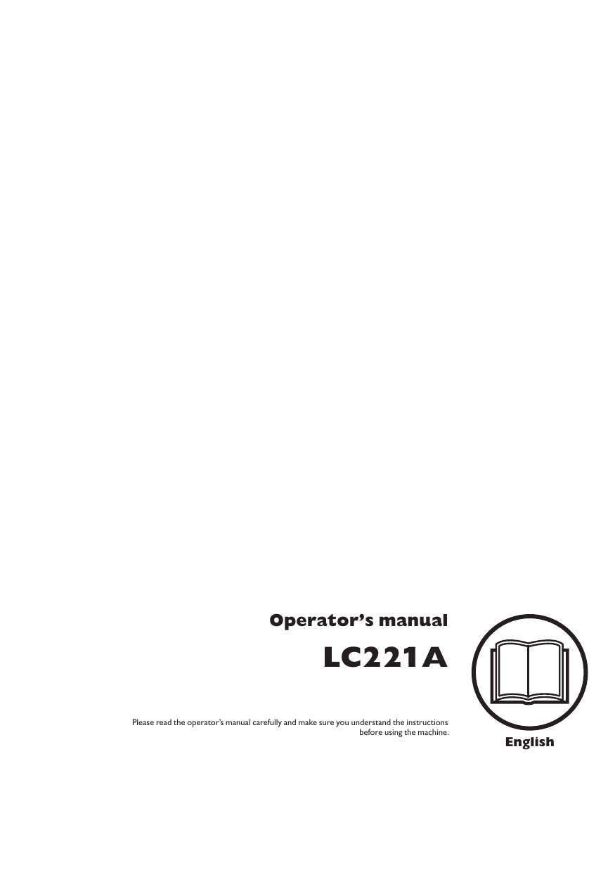 Husqvarna LC221A96145003500 Gas WalkBehind Mower Owner's Manual