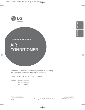 Lg Lp1018wnr 00 Room Air Conditioner Owner S Manual Manualzz