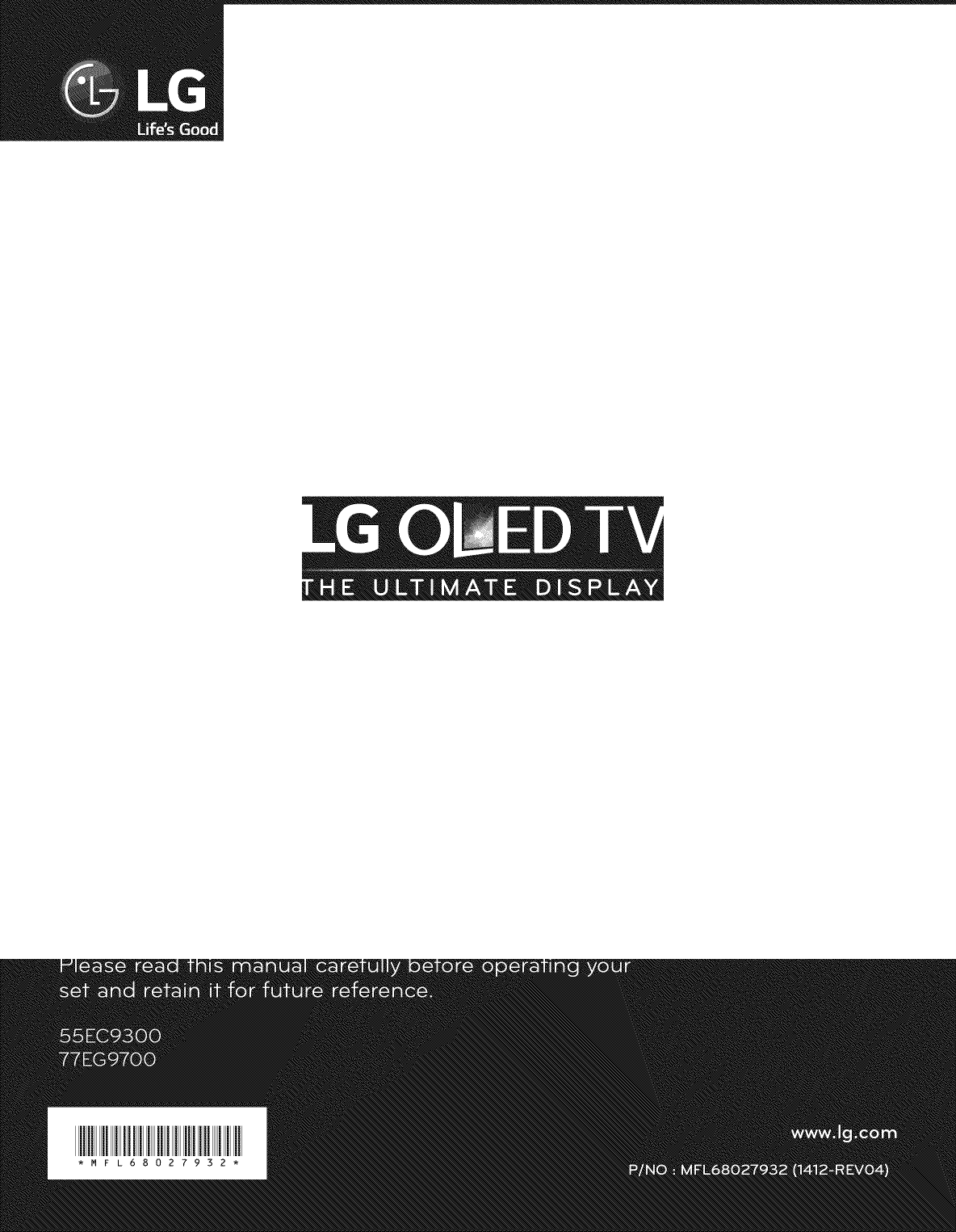 LG 55EC9300 LCD Television Owner's Manual | Manualzz