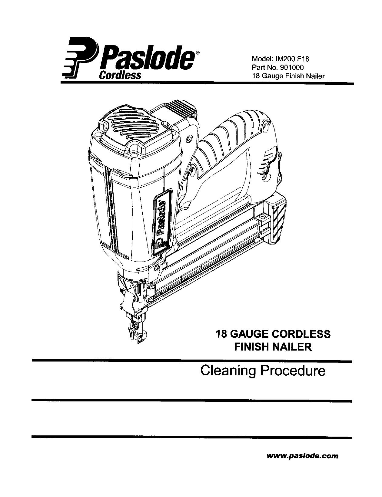 Paslode IM200F18 Owner's manual Manualzz