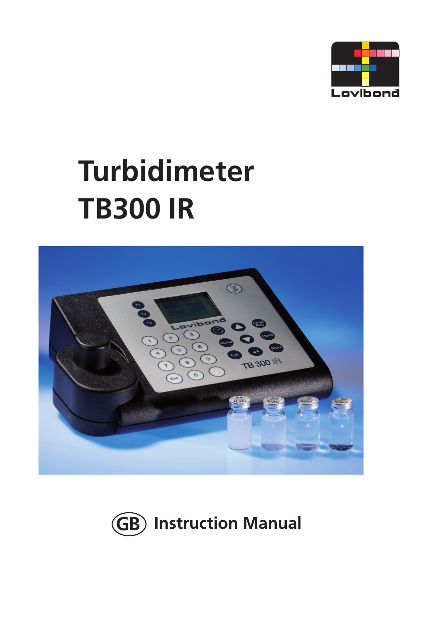 Lovibond 194000 Turbidity Meter Owner's Manual Manualzz