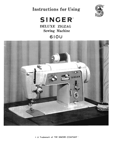 Instructions for Using Touch & Sew Deluxe Zig-Zag Sewing Machine: Singer  Co.: : Books