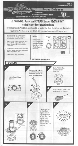 Beyblade Grevolution Bound Defenser 23 Instructions | Manualzz