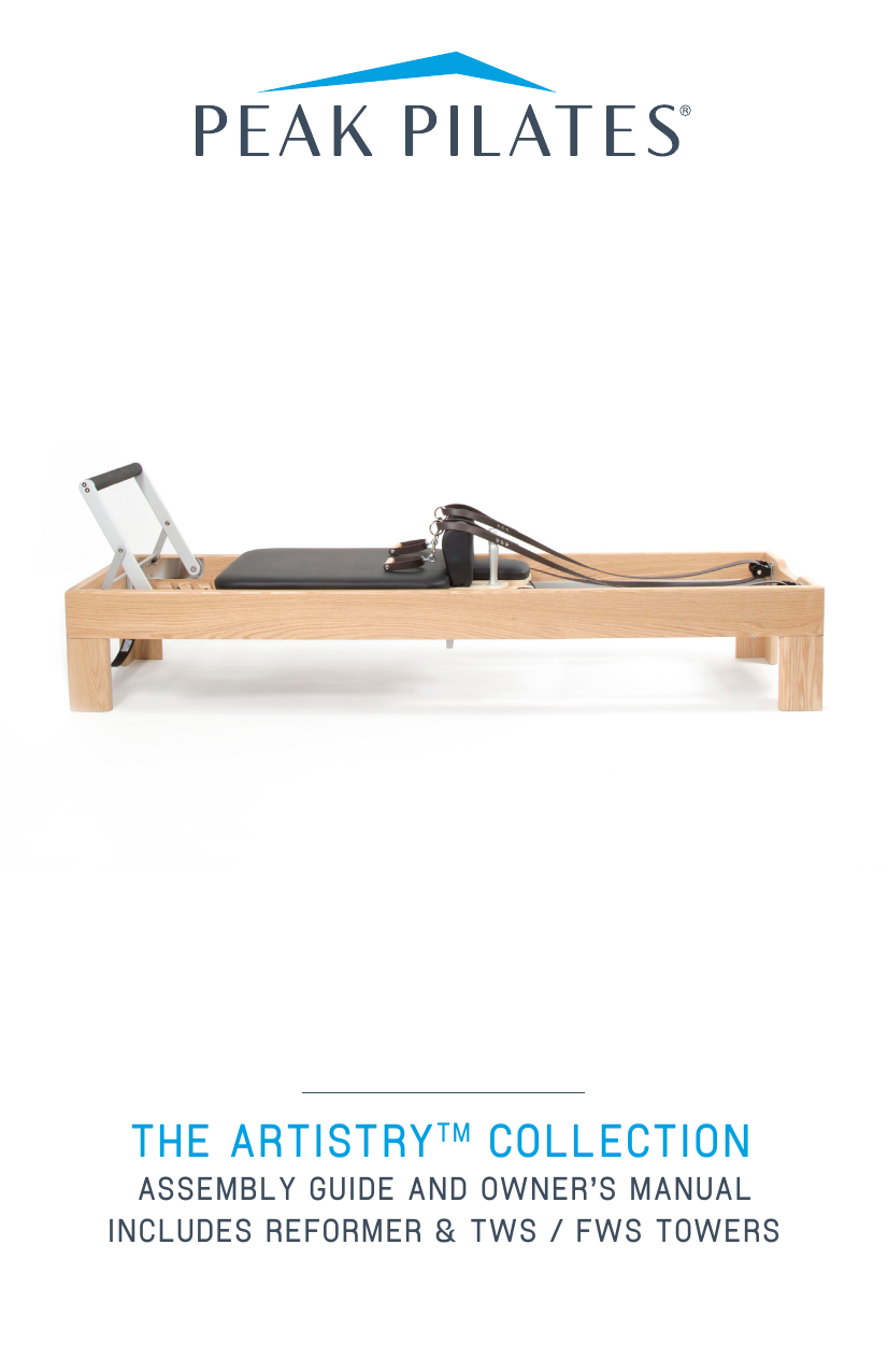 Peak Pilates Artistry Reformer Product Manual Manualzz