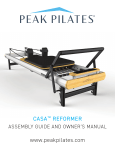 Peak Pilates Casa Reformer Owner&rsquo;s Manual