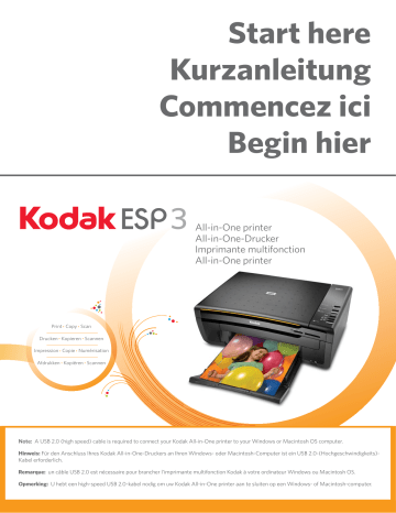 Kodak ESP-3 QSG, EASYSHARE G600-TATION, ESP 3, ESP 5, ESP 3 ALL-IN-ONE ...